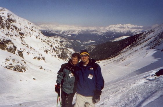Kristin and Jon on Blackomb Glacier